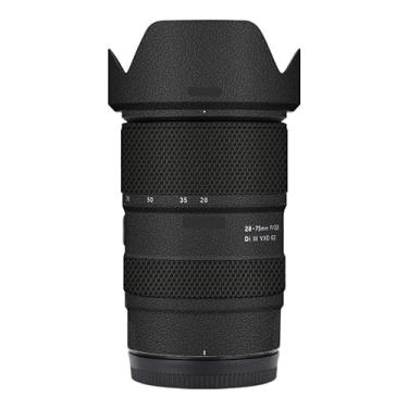 Imagem de Adesivo antiarranhões para lente de câmera para Tamron 28-75 mm F2.8 G2 adequado para Nikon Mount Coat Vinil Película Protetora Decalques 28-75 F 2,8 G 2(Couro Preto)