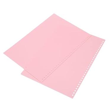 Imagem de Yinhing Tampas Soltas de Encadernação de Folhas, Protetores de Folha de Fichário, Capa de Papel de Ligação de Página de Plástico Pp, Fosco A4 30 Orifícios, para Relatórios (Rosa)
