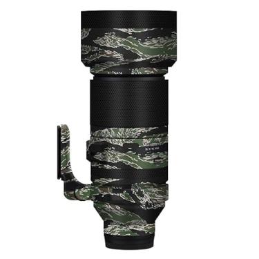 Imagem de Adesivo antiarranhões para lente de câmera para Tamron 150-500 mm F5-6.7 adequado para Sony Mount Coat Vinil Película Protetora Decalques 150-500 5-6,7 (Camuflagem com Listras de Tigre)