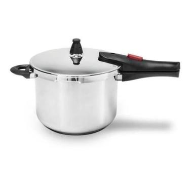 Imagem de Panela de Pressão Inox Brinox Ultra Fundo Triplo 4 Litros Ø 20cm com 4