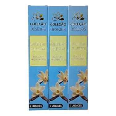 Imagem de Incenso Dos Desejos Vegano Super Premium 3 caixas - Escolha seu aroma!(Baunilha Celestial)