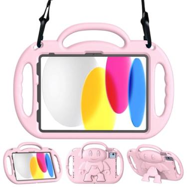 Imagem de TOEVEK Capa infantil para iPad 11ª geração (A16) 11 polegadas 2025 e 10ª geração 11 polegadas 2022 e iPad Air 11 polegadas 2025/2024 e Air 5ª/4ª geração e Pro 11, capa protetora com alça de ombro