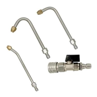 Imagem de Generic Extensão para lavadora de alta pressão, peças para haste de limpeza, adaptador de mangueira de jardinagem de alto desempenho, bico de pulverização em, Combinação