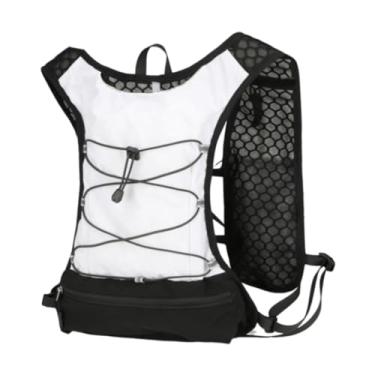 Imagem de Dynwave Colete de hidratação Mochila Bolsa esportiva Respirável Mochila de corrida de água para corrida Maratonista Trilha Montanhismo Escalada, Branco