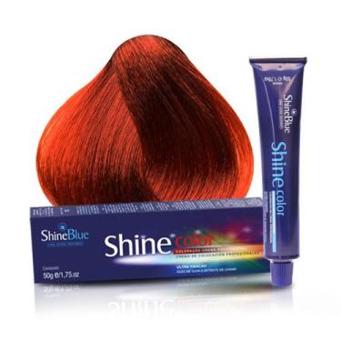 Imagem de Coloração 8.34 Louro Claro Dourado Acobreado Shine Blue 50g