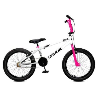 Imagem de Bicicleta Bmx Cross Aro 20 Rv-x Aro Aero Freio V-Brake Ravok Branco E 