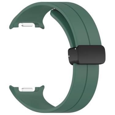 Imagem de Pulseira Silicone Fecho Magnetico Preto LTimports para Galaxy Watch 8 Classic 46mm e Galaxy Watch8 44mm/40mm (LT-Verde)
