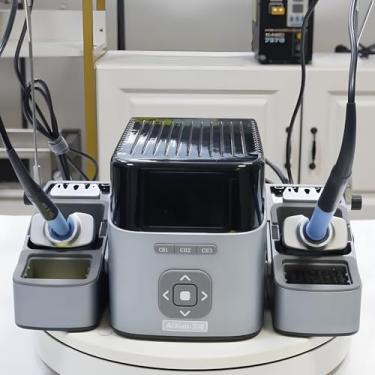 Imagem de AIXUN T420D Dual-channel WIFI Intelligent Soldering Station Mobile Phone Welding Repair Fast Heating for T245 T210 T115 Handles-T420DWIFI(210+115)-6Tips