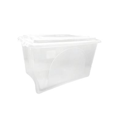 Imagem de Caixa Plastica Organizadora Transparente Grande 50 Litros - Plasvale Transparente