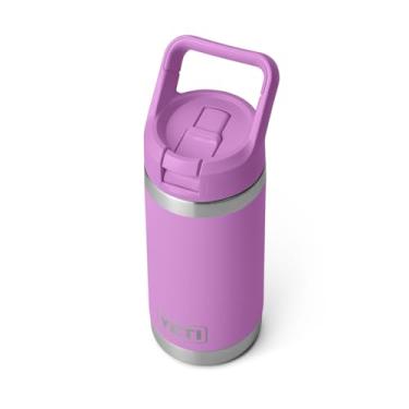 Imagem de YETI Rambler Jr. Garrafa infantil de 350 ml, com tampa de palha, Desert Bloom
