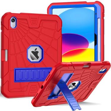 Imagem de Capa SIBEITU para iPad 11ª A16/10ª geração 10,9" 2025/2022 vermelha