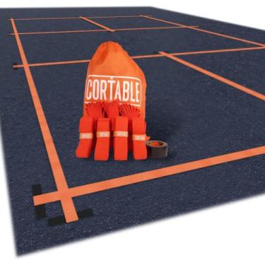 Imagem de Kit de marcação de quadra de Pickleball Cortable Temporary Court Lines
