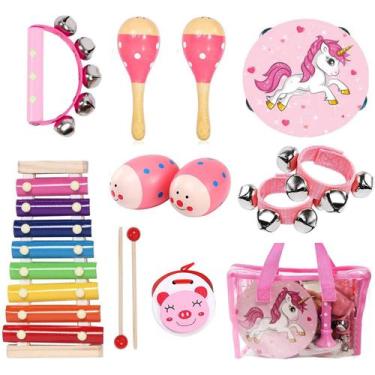 Imagem de Conjunto de instrumentos musicais MAXZONE, 12 unidades para crianças c