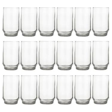 Imagem de Copo Long Drink 300ml Lights Chop Vidro Suco Agua Nadir 18Un - NADIR F