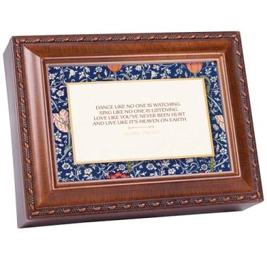 Imagem de Cottage Garden Caixa de joias com foto de bugiganga musical toca melodia You are My Sunshine 15 x 20 cm acrílico e vidro dança como se ninguém estivesse assistindo