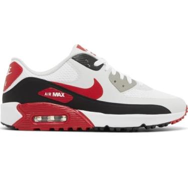 Imagem de Nike Tênis de golfe masculino Air Max 90 G TB Branco/Game Royal-Preto (DX5999 141), Branco/vermelho universitário - preto, 41 BR