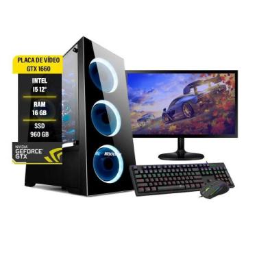 Imagem de Pc Gamer I5 12º 16Gb Ssd 960 Gtx 1660 + Monitor 32 - Amorimshop