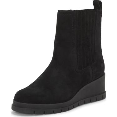 Imagem de Lucky Brand Bota feminina Sondruh no tornozelo, Camurça preta, 42