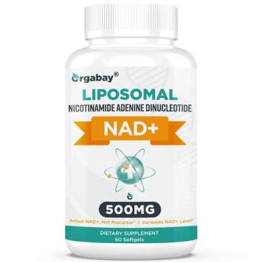 Imagem de Suplemento Orgabay Lipossomal NAD+ 500 mg com TMG 250 mg x 60 cápsulas