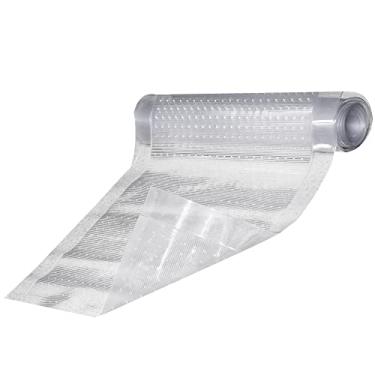 Imagem de RESILIA Tapete de tapete super luxuoso, protetor de piso de vinil de PVC para carpete com nervuras profundas, 68 cm de largura x 1,8 m de comprimento, transparente, feito nos EUA