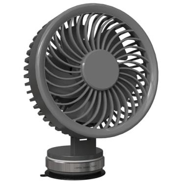 Imagem de Zaardend Ventilador portátil pequeno de sucção a vácuo atualizado 2026 para mesa de cruzeiro de carro, ventilador de carro com sucção mais forte ajustável, ventiladores de viagem para navios de