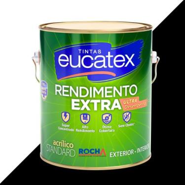Imagem de Tinta Parede Concentrada Rendimento Extra Anti Mofo 3,6L Eucatex, Pret