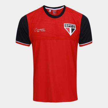 Imagem de Camisa São Paulo Trilar Masculina - Braziline, Vermelho, G