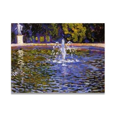 Imagem de LKXGRRSFG Fonte pequenaThéo van Rysselberghe: Impressão em tela neoimpressionista belga chave 11,20 x 39 cm sem moldura