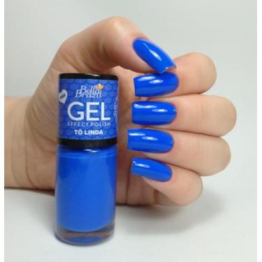 Imagem de Esmalte Efeito Gel Tô Linda Bella Brazil 9ml  Brilho e Longa Duração