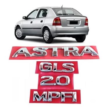 Imagem de Kit Emblema Letreiro Cromado Astra Gls 2.0 Mpfi 1999 A 2002