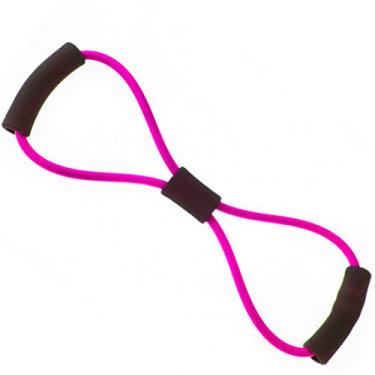 Imagem de AX Esportes LiveUp Extensor Elástico em 8, Resistência Leve, Rosa, Único