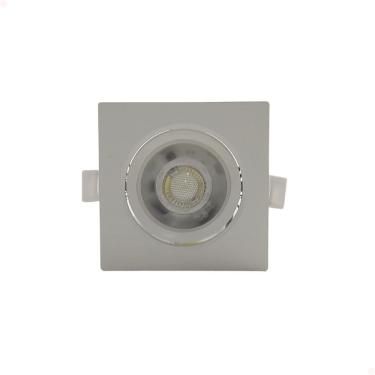Imagem de Spot Led Embutir Quadrado 5W Bivolt 6000K Branco Frio