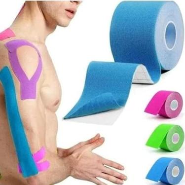 Imagem de Kit 3 Fitas Kinesio Bandagem Elástica Muscular  - WCAN