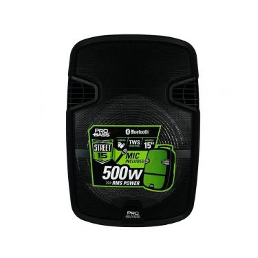Imagem de Caixa de Som Ativa Portátil Pro Bass Com Bateria Street 15