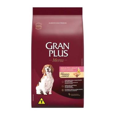 Imagem de Ração Gran Plus Menu Cães Adultos Light 3kg - Controle de Peso com Fra