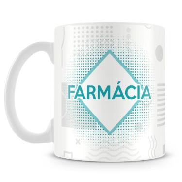 Imagem de Caneca Personalizada de Porcelana Farmácia com Nome - Amo Canecas