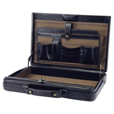 Imagem de Maleta Executiva Couro Com Segredo Estruturada Médica 1012