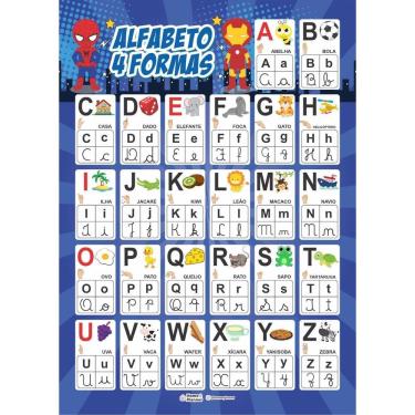 Imagem de Alfabeto 4 Formas - Heróis - Home E Planner