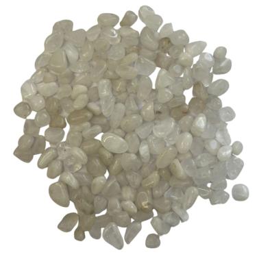 Imagem de Pedra Quartzo Branco Leitoso Rolado 0,2 a 1 cm 500 g Natural