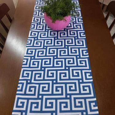 Imagem de Caminho de mesa 40 x 1,45 - azul claro - DIAS DECOR