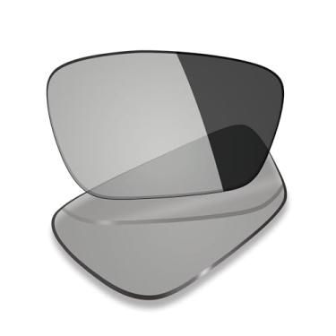 Imagem de Mryok Lentes de reposição UV400 para óculos Oakley Crosslink Sweep OX8031 55 mm, HD Polarized, proteção UV, resistente a impactos e perfeitamente ajustado - cinza fotocromático anti luz azul