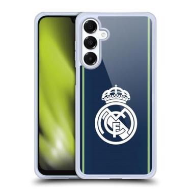 Imagem de Head Case Designs Capa de gel com emblema azul escuro oficialmente licenciada pelo Real Madrid CF [proteção de grau militar] compatível com Samsung Galaxy A16 5G e compatível com MagSafe