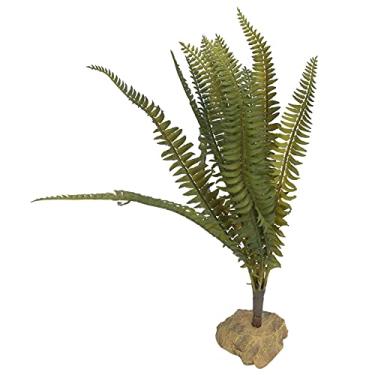 Imagem de YOUTHINK Réptil Samambaia de Boston Artificial Réptil Samambaia de Boston, Planta de Plástico Artificial, Decoração de Terrário Realista para Lagartos e Lagartixas, 13,4 Polegadas de