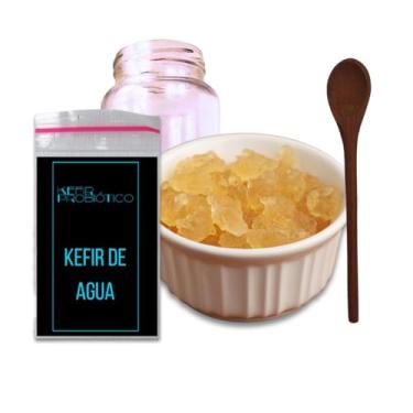 Imagem de Kefir De Agua Desidratado Com Manual Ganhe Colher de Pau E Vidro