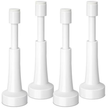 Imagem de Rolhas de porta Spring Brieieziy de alumínio com ponta de silicone, 4 