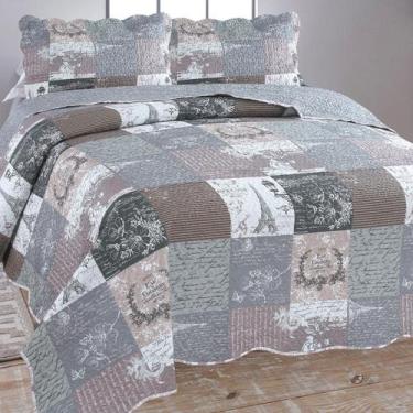 Imagem de Kit Colcha Super King Ultrasonic Dyuri Jolitex Cobre Leito Estampado 3