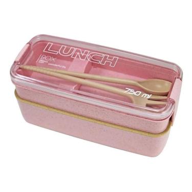 Imagem de 2X Pote Marmita Ecológica De 2 Andares 750Ml Jacki Design Co