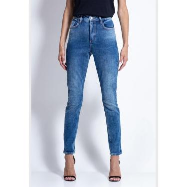 Imagem de Calça Jeans Skinny Marmorizado Guess Azul-Feminino
