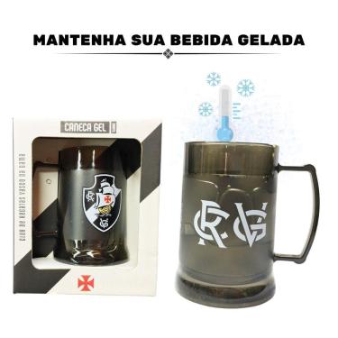 Imagem de Caneca Copo Gel 300Ml Isolante Térmico Chopp Cerveja Time