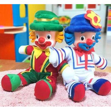 Imagem de Kit Boneco Palhaço Patati E Patata Brinquedo Infantil - Zein